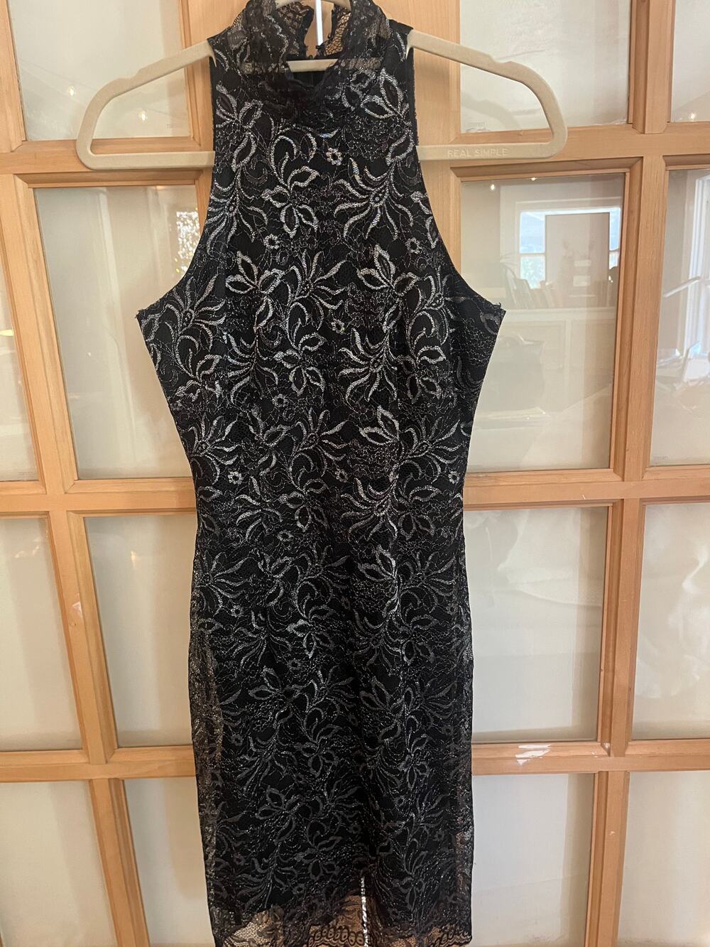 Elegant BCBGMaxazria Lace Overlay Cocktail Dress (sz 0)